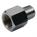 Adapter fitting, straight. 1/8" NPT to 1/8". Chrome Item No: 905385