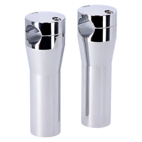 Early style risers. 5" rise. Chrome Item No: 905785