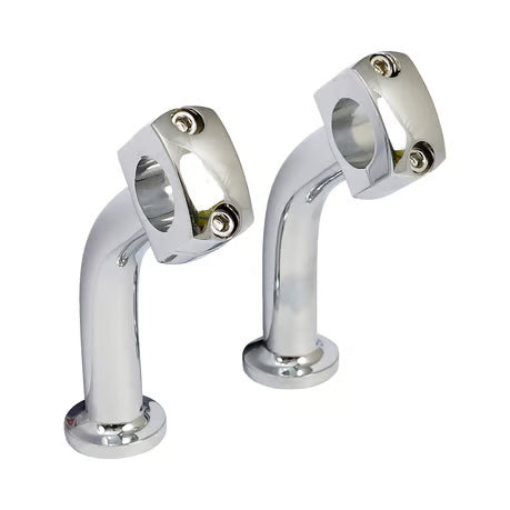 Domed Pullback riser set. 5" rise. Chrome Item No: 905845