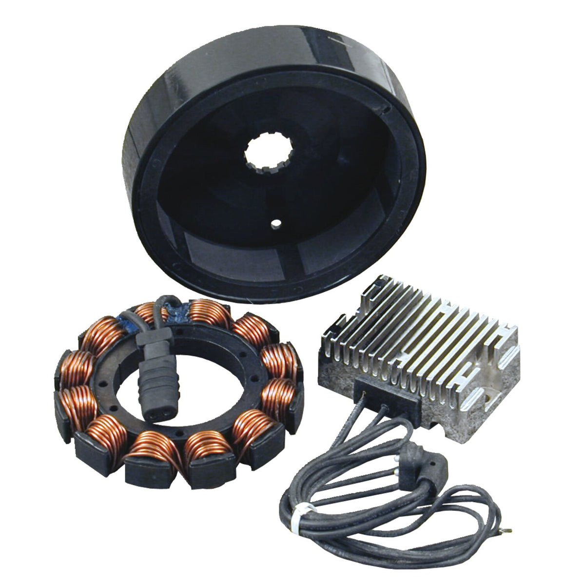 Spyke 32 amp ladesæt med sort regulator