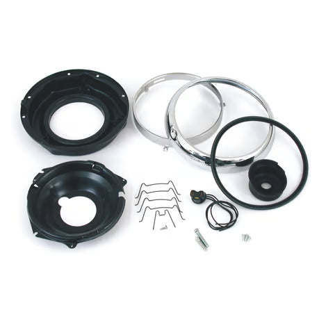 Complete 7" flh headlamp assembly & trim kit Item No: 908214