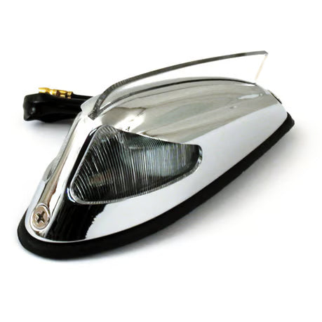 50-57 style front fender light. Chrome, clear lens Item No: 908715