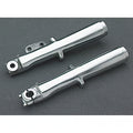 FL lower fork leg set, single disc. Polished Item No: 908884