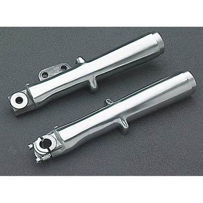 FL lower fork leg set, single disc. Polished Item No: 908884