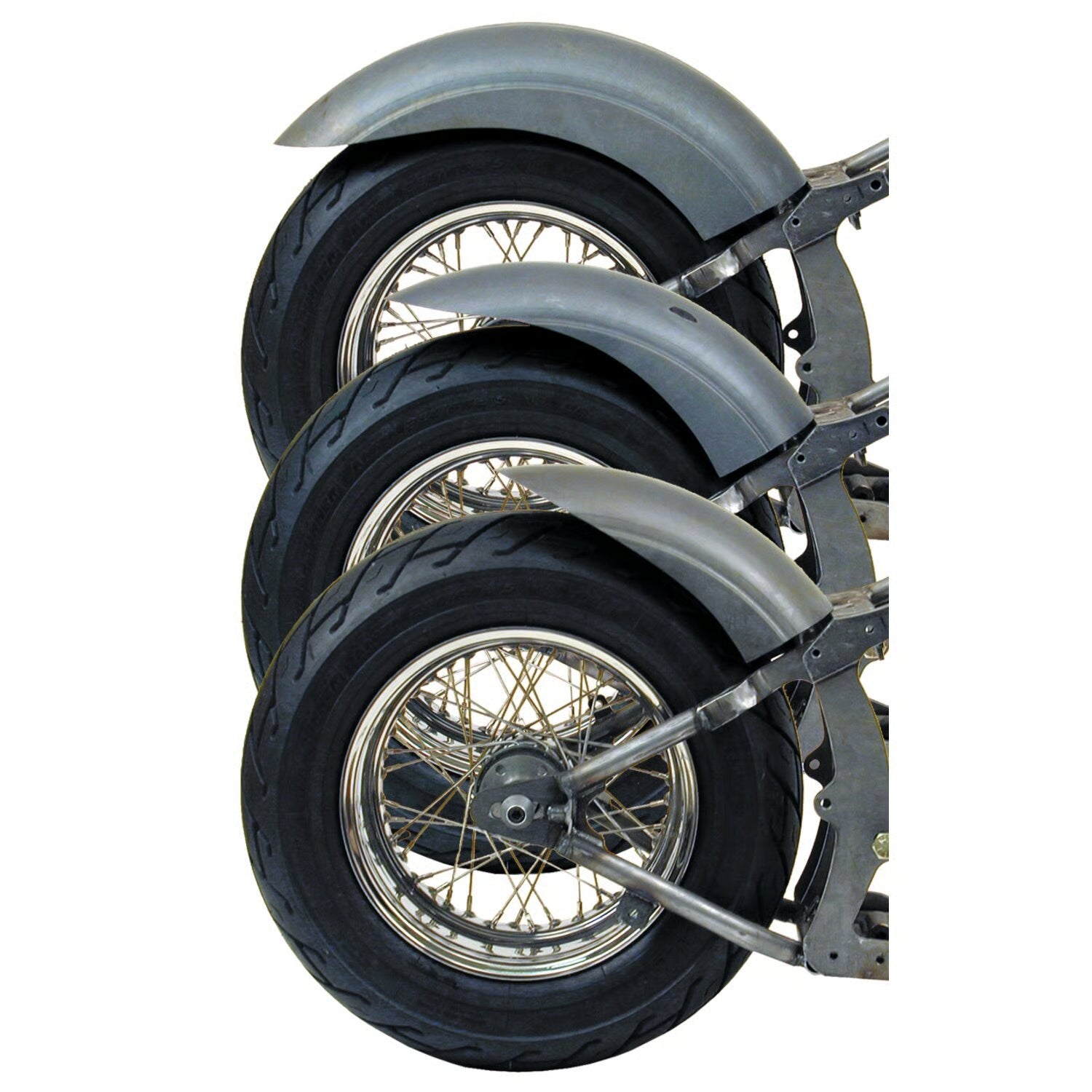 BK, Stiletto rear fender. Short. 240mm wide. 14"-18" Item No: 909241