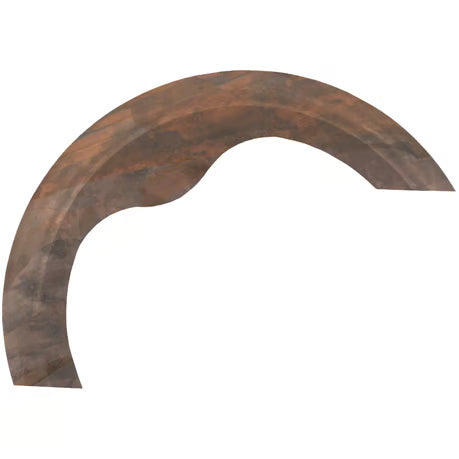 BK, Half Moon front fender. 135mm wide. 16"-18" Item No: 909307