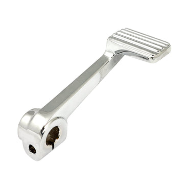 Bremsepedal i aluminium med kromfinish