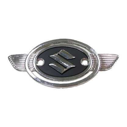 Suzuki brændstoftank-emblem, sølv/sort