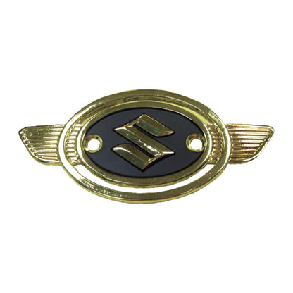 Suzuki tankemblem i guld og sort