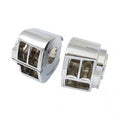 Switch housing set, smooth. Chrome Item No: 913484
