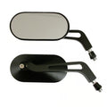 Oval mirror set aluminum black Item No: 913601