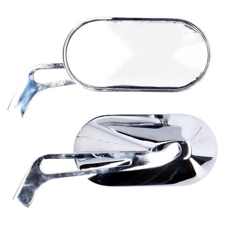 Oval mirror set aluminum chrome Item No: 913602