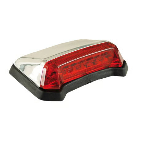 Nitro, mini fender LED taillight. Chrome. Red lens Item No: 913664