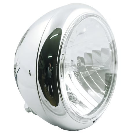 7" gladiator FL style H4 headlamp. Chrome Item No: 913699