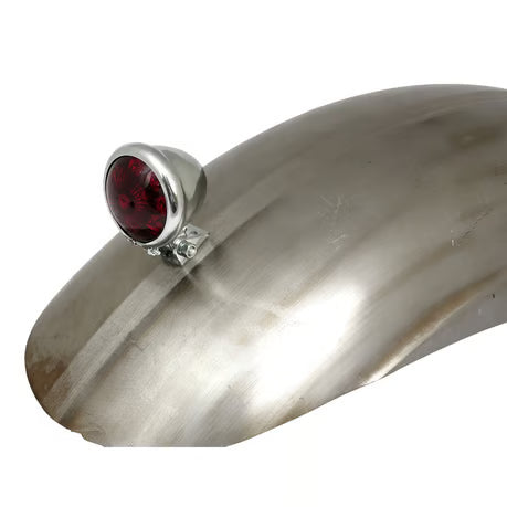 Bates style LED taillight. Chrome. Red lens Item No: 913873