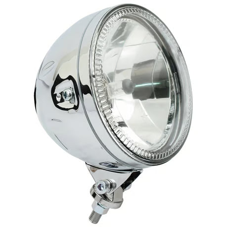 Skyline, 5-3/4" H4 headlamp. bottom mount. Chrome Item No: 913992