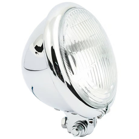Bates style 5-3/4" headlamp. bottom mount. Chrome Item No: 913994