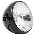 Reno 7" H4 headlamp. no halo ring. Black Item No: 913995