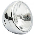 Reno 7" H4 headlamp. no halo ring. Chrome Item No: 913996