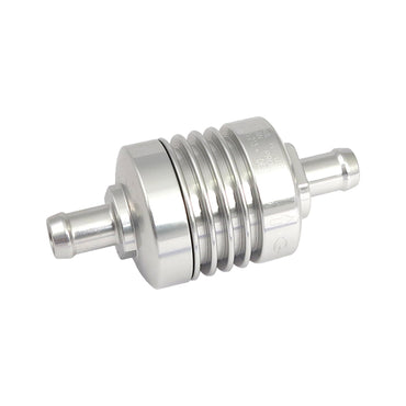 Golan mini-brændstoffilter 1/4" (6 mm), klar anodiseret