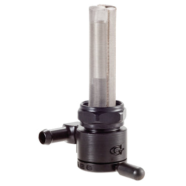 Golan Products brændstofhane 22 mm med møtrik, sort