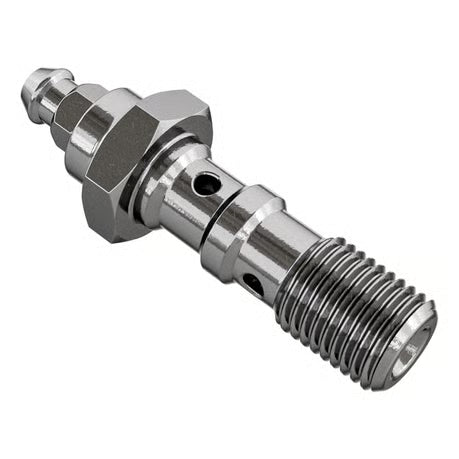 Goodridge, M10 x 1.00 double banjo bolt with bleed nipple Item No: 920875