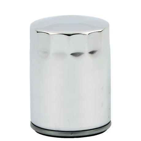 MCS, spin-on oil filter, for M8. Chrome Item No: 920966