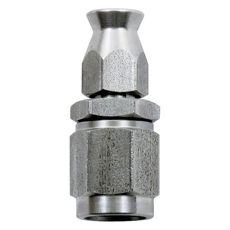 Goodridge hose end straight. High polished stainless steel. Item No: 921940