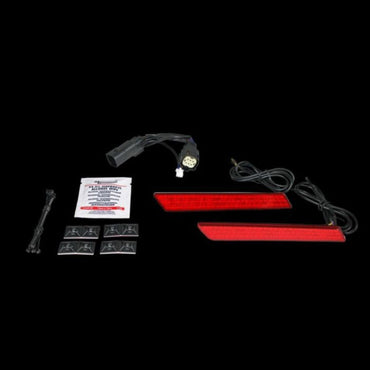 Custom Dynamics Saddlebag Latch LED Lightz, rød linse