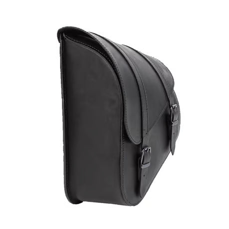 MCS, full leather swing arm bag left, 9 liter. Black Item No: 923324