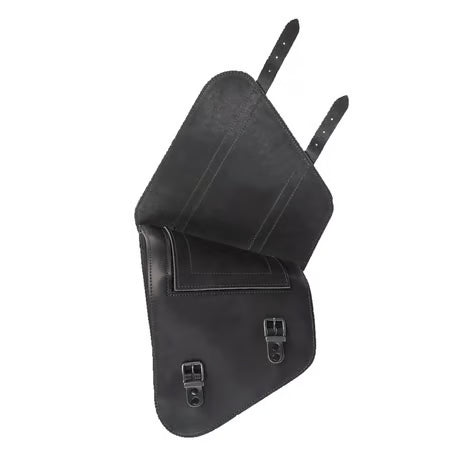MCS, full leather swing arm bag left, 9 liter. Black Item No: 923324