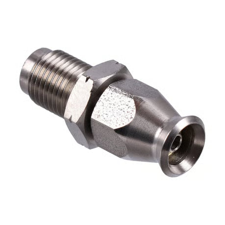 Goodridge, direct connect m10-1.00. High polished SS Item No: 923819