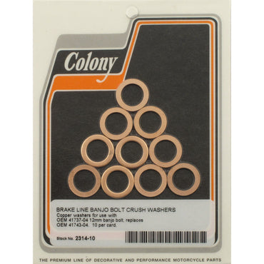 Colony 12 mm tætningsskive til bremse