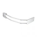 Behind tire license plate holder, axle mount. Chrome Item No: 926621