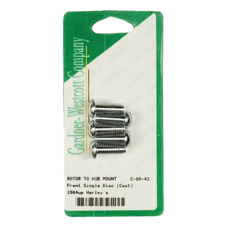 Brake rotor bolt kit, chrome buttonhead Item No: 927042