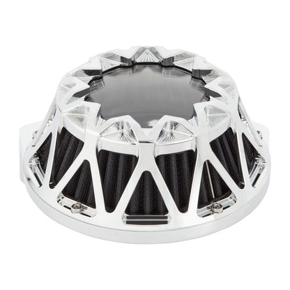 Arlen Ness CrossFire luftfilterkit, krom