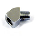 Adapter oil line fitting, 45 degrees. 1/4" NPT. Chrome Item No: 930279