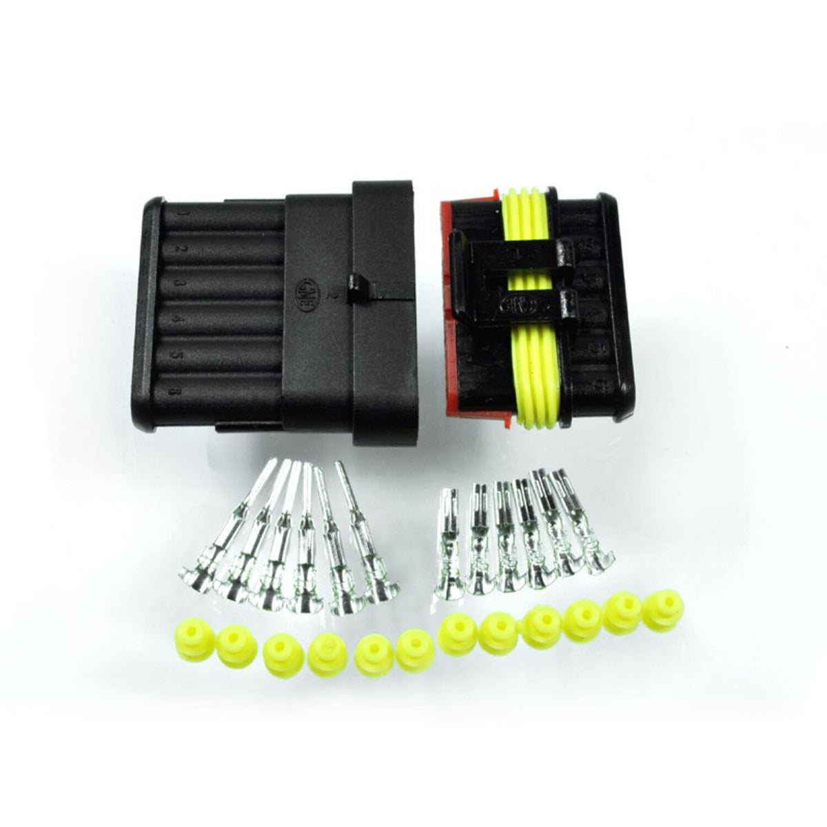 Motogadget 6-polet Super Seal AMP-stik sæt