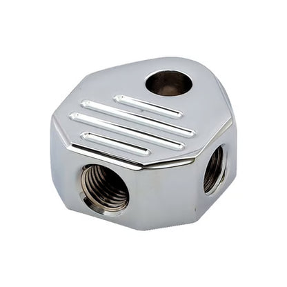 Riflet custom T-stykke bremseslange samler til forgaffel - varenr 930660