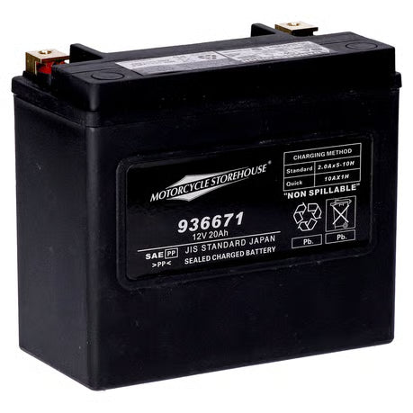 MCS, Standard Series - AGM sealed battery. 12v, 20ah. 320cca Item No: 936671