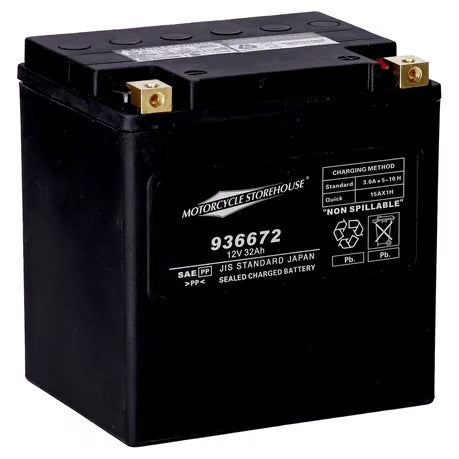 MCS, Standard Series - AGM sealed battery. 12v, 32ah. 450cca Item No: 936672