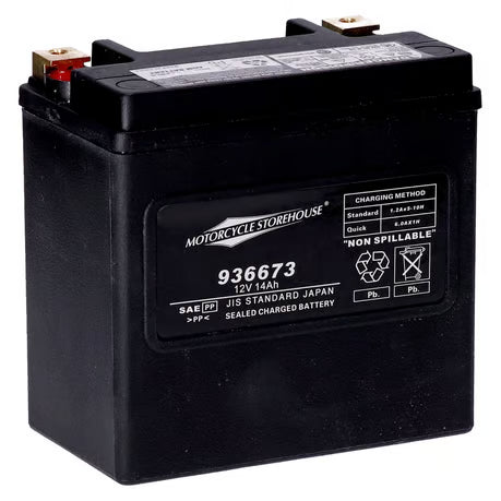 MCS, Standard Series - AGM sealed battery. 12V, 14Ah. 240CCA Item No: 936673