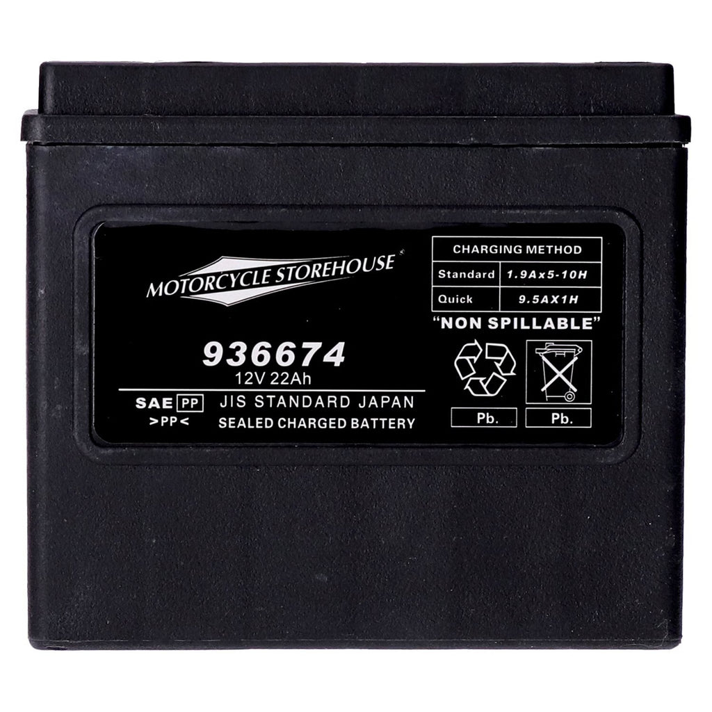 MCS, standard series - AGM sealed battery. 12V, 22Ah. 325CCA Item No: 936674