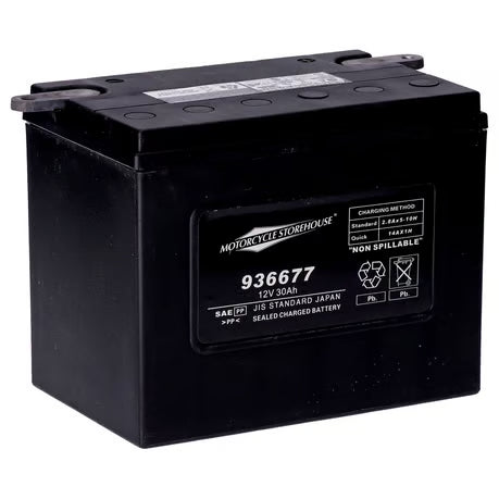 MCS, standard series - AGM sealed battery. 12v, 30ah. 370cca Item No: 936677