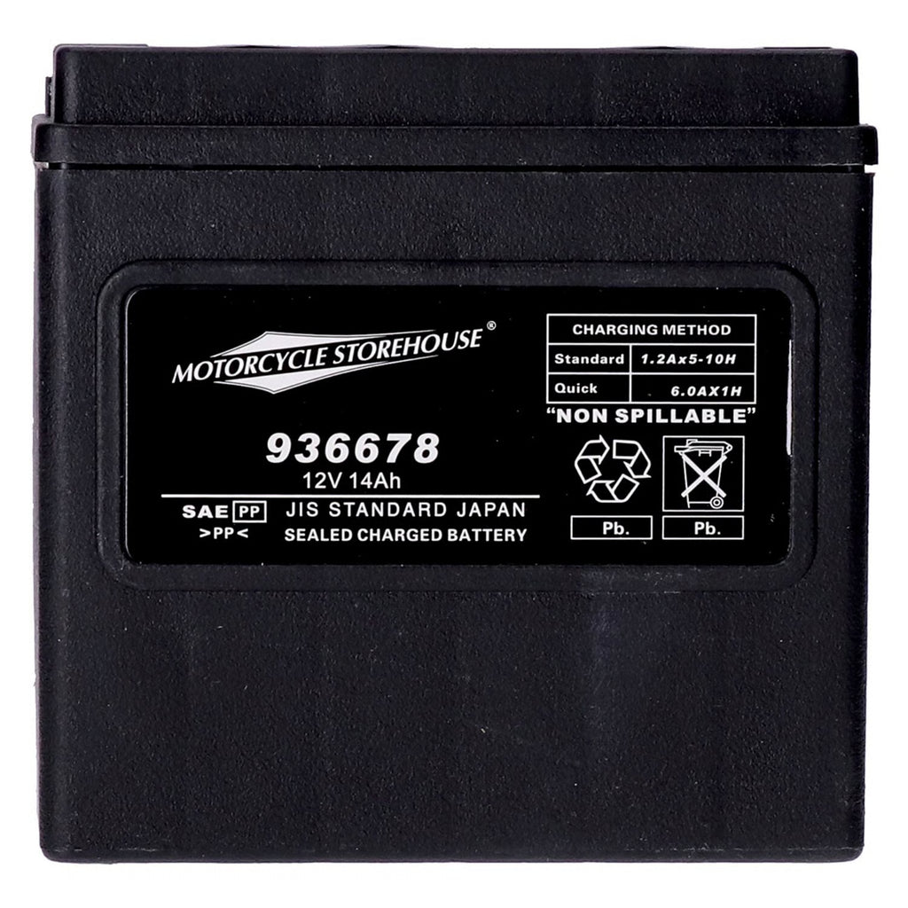 MCS, Standard Series - AGM sealed battery. 12v, 14ah. 240cca Item No: 936678