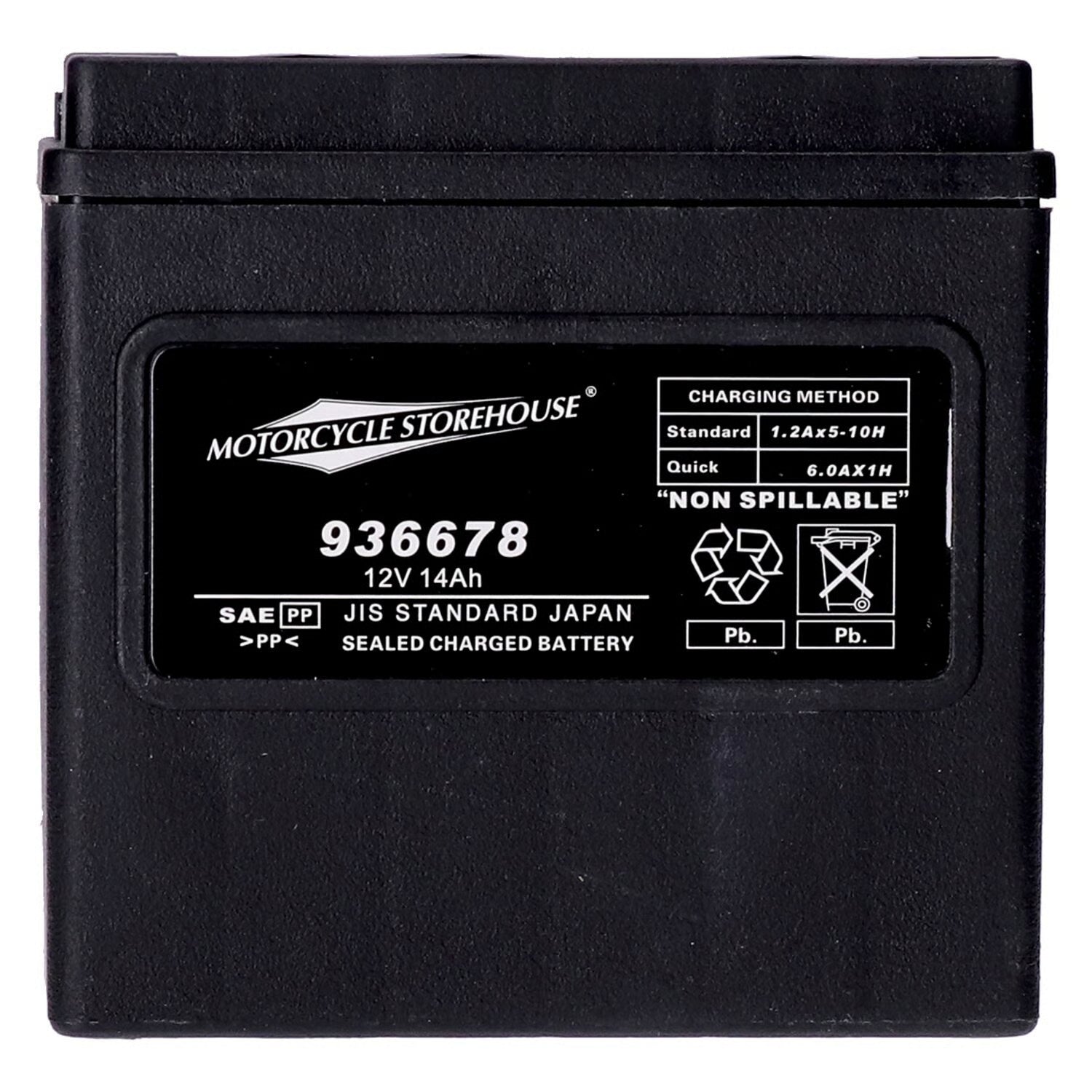 MCS, Standard Series - AGM sealed battery. 12v, 14ah. 240cca Item No: 936678