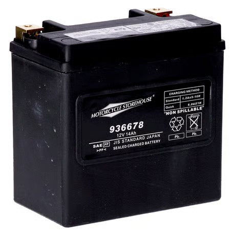 MCS, Standard Series - AGM sealed battery. 12v, 14ah. 240cca Item No: 936678