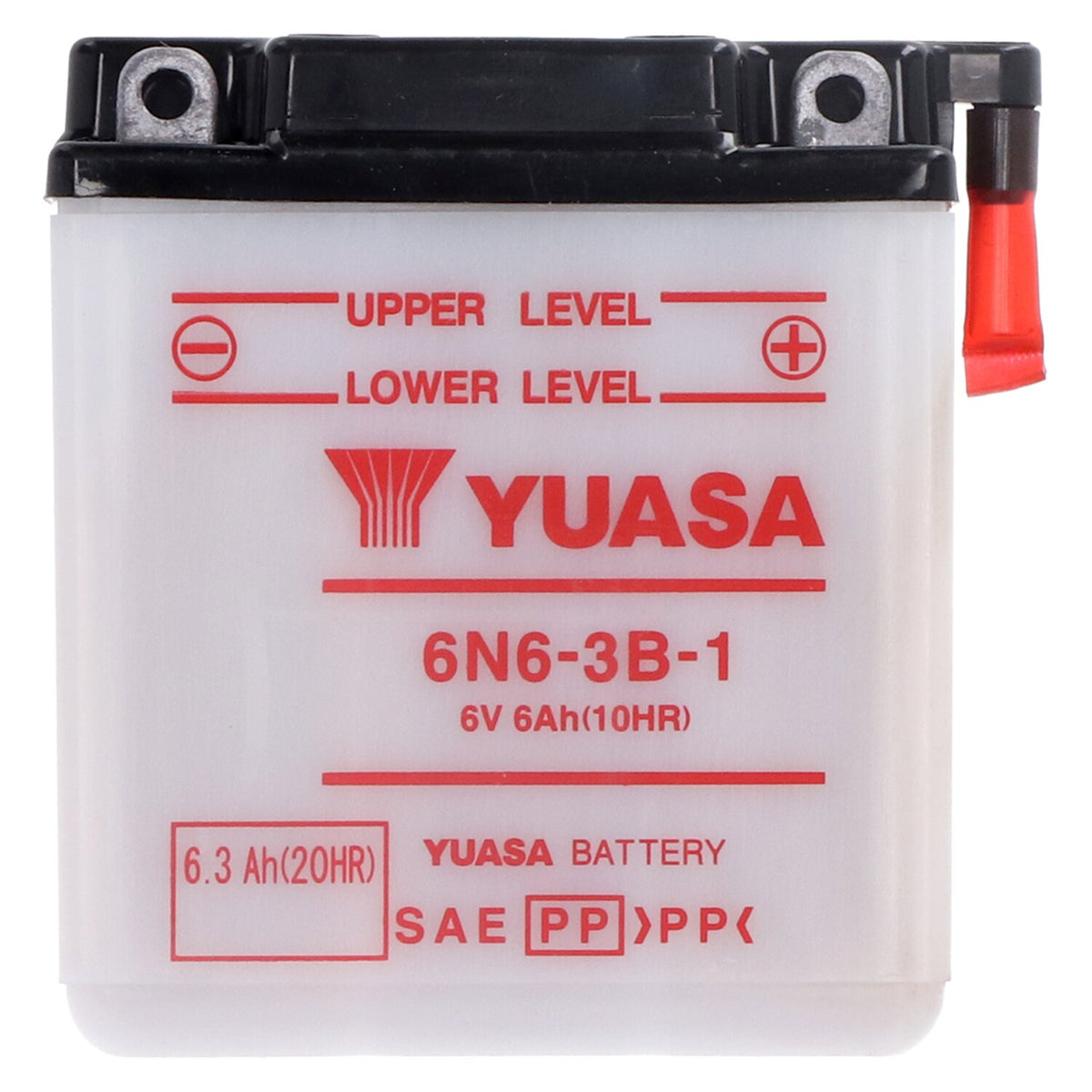 Yuasa konventionelt 6 V-batteri