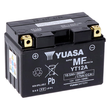 Yuasa højtydende AGM-batteri YT12A-WC