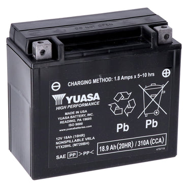 Yuasa AGM-batteri med høj ydeevne YTX20HL-WC